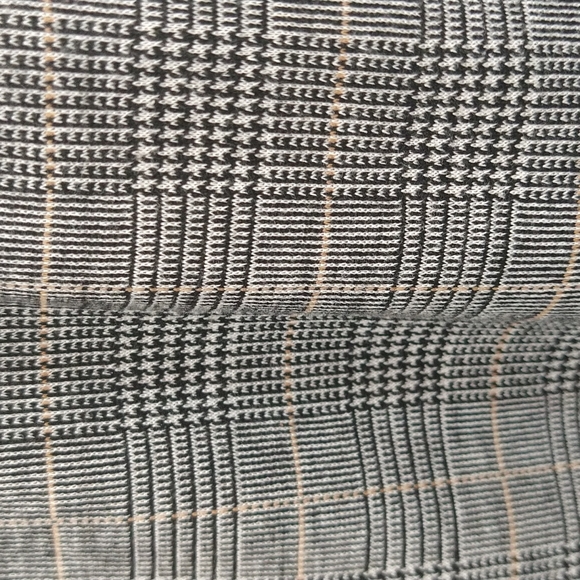 Rachel Zoe Plaid Drawstring Tie Pull-On Gray Plaid Pants With Pockets - Picture 6 of 10